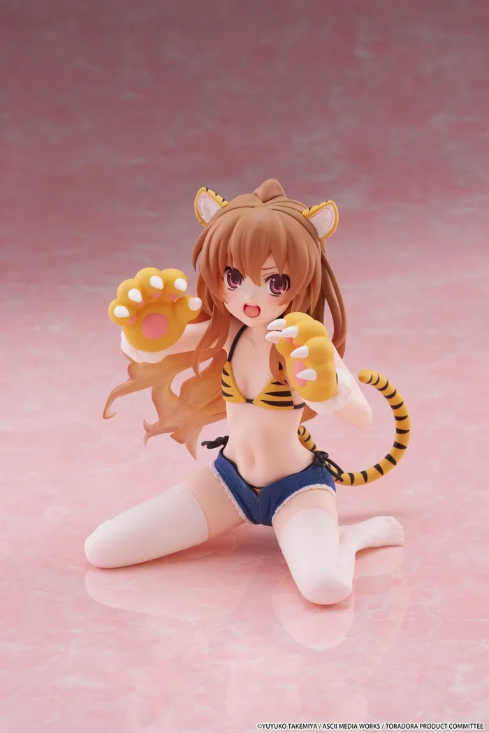 Toradora! Desktop Cute Figure - Taiga Aisaka (Tiger Costume Swimwear Ver.)