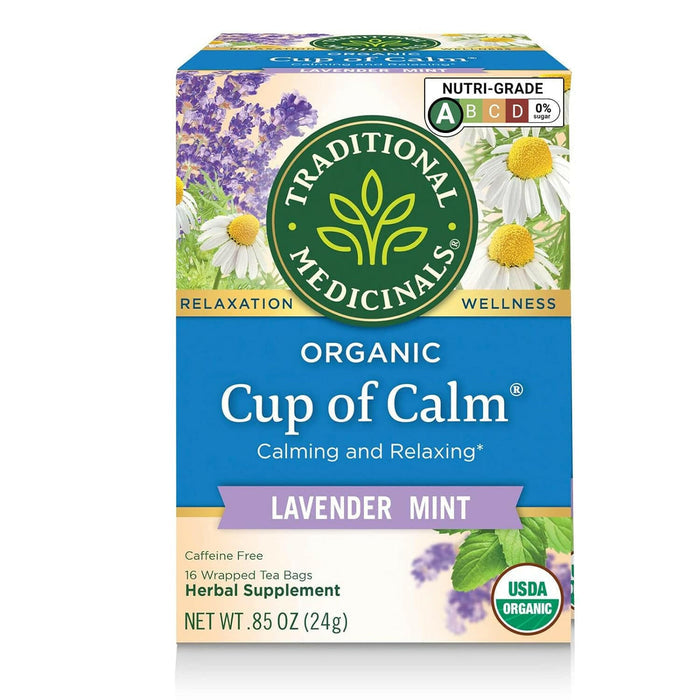 Traditional Medicinals Organic Cup of Calm Lavender Mint Herbal Tea