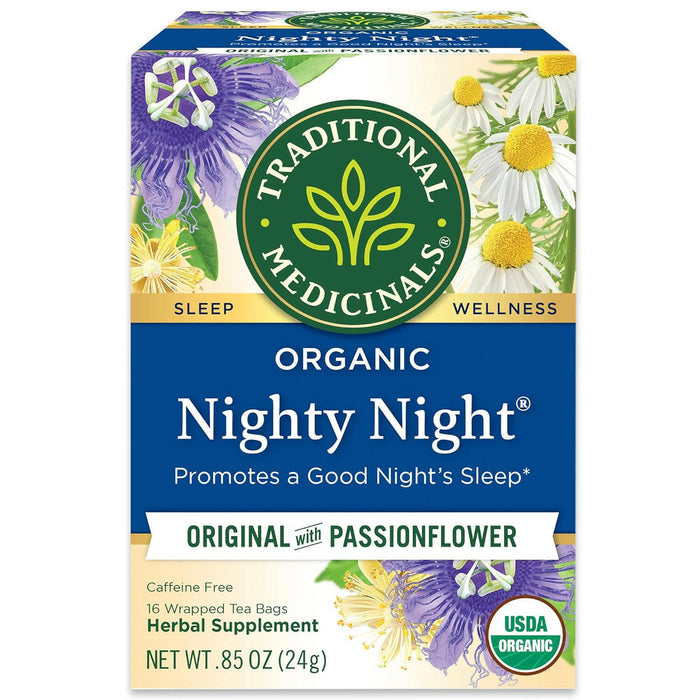 Traditional Medicinals Tea, Organic Nighty Night, Relax & Get a Good Night's Sleep