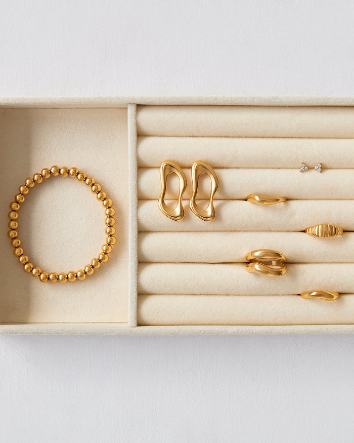 Abstract earrings & Trio studs