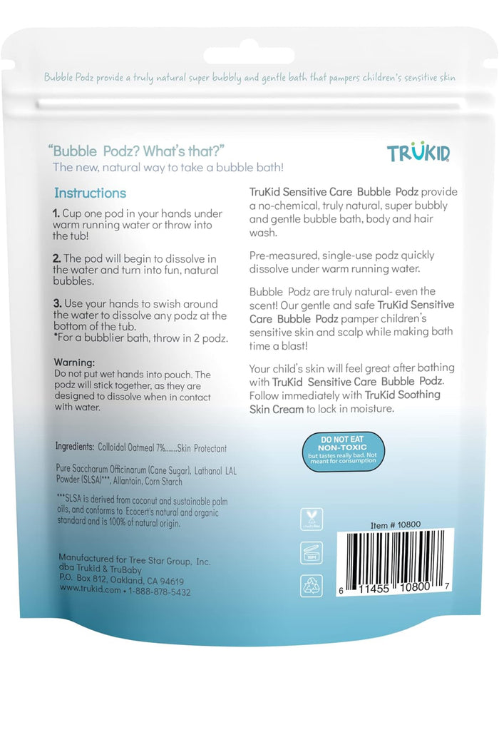 TruKid Bubble Podz Bubble Bath for Baby & Kids, (24 Podz)