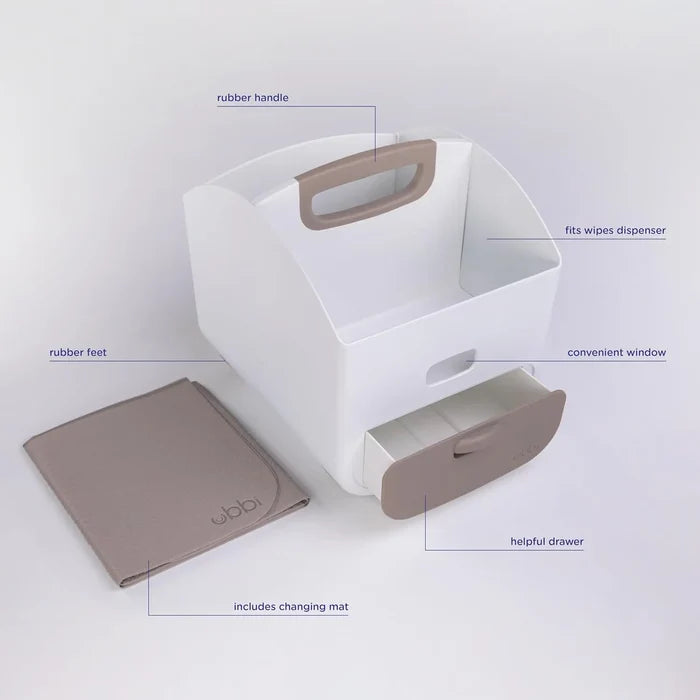 Ubbi Diaper Caddy & Changing Mat Set