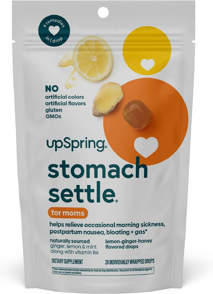 UpSpring Stomach Settle for Moms Drops for Occasional Morning Sickness, 28 Drops