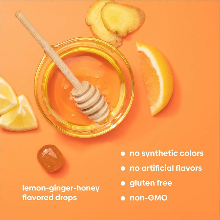 Upspring Stomach Settle Nausea Relief Drops, Lemon-Ginger-Honey Flavor, 28 Drops