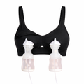 VidaMom Adjustable Breastfeeding Pump Bra (Black)