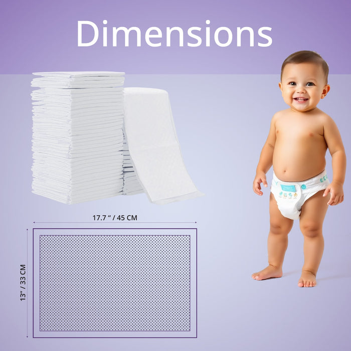 VidaMom Disposable Diaper Changing Mats - Pack of 50 pcs (33x45)