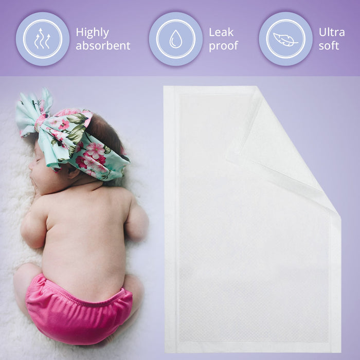 VidaMom Disposable Diaper Changing Mats - Pack of 50 pcs (33x45)