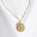 Virgin Mary Religious Necklace Catholic Gold Filled