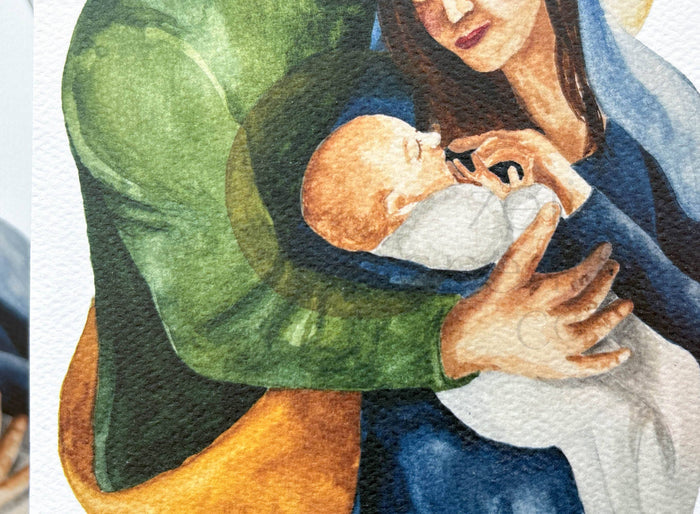 Watercolor Holy Family | Print