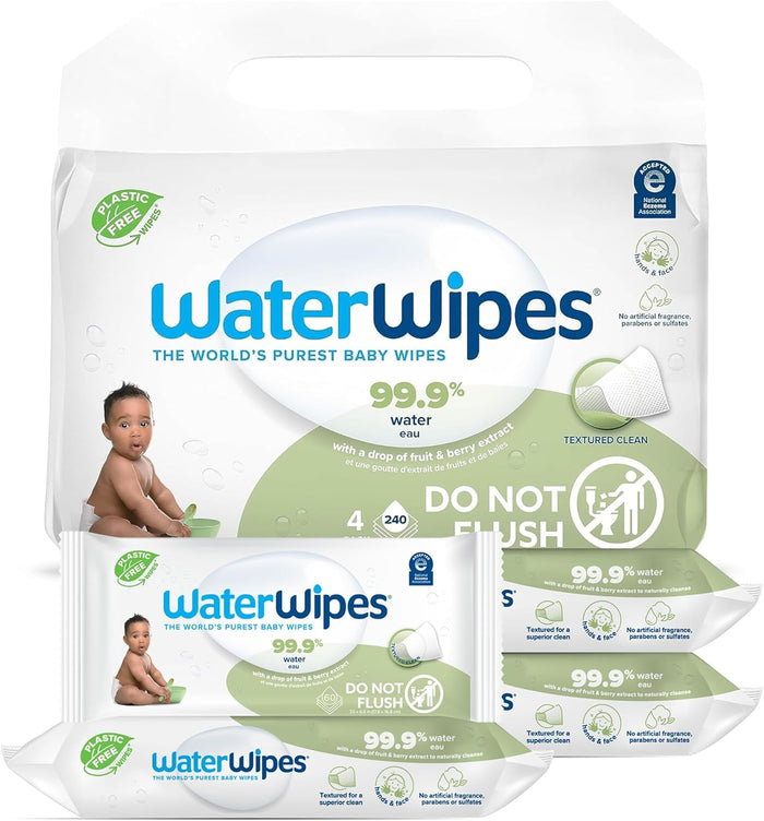WaterWipes for Newborn Wet Wipes - Plastic free