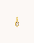 White stone charm