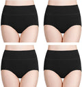 wirarpa Women's High Waisted Cotton Underwear Ladies Soft Full Briefs Panties Multipack.