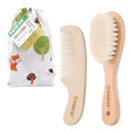 Wooden Baby Hair Brush & Combo Set By Haakaa.
