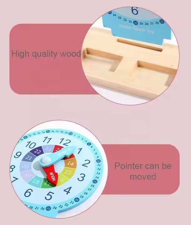 Xin Miao Teaching Wooden Clock Activities Set
