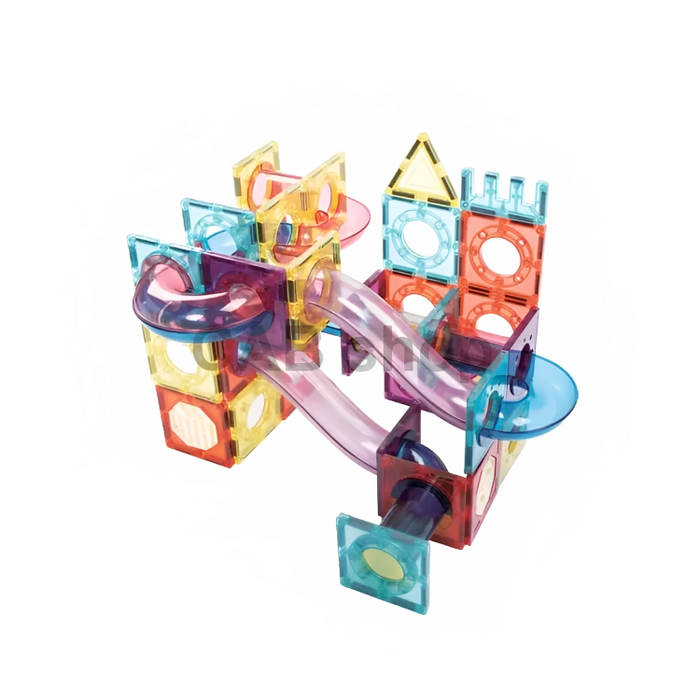 Xinbida Magnetic Tiles Marble Roller (72 Pcs)