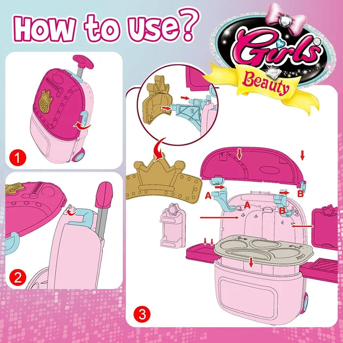 Xiong Cheng Make Up Bag Set with Music And Light