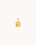 Yellow square charm