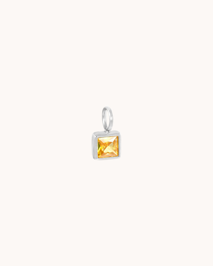 Yellow square charm