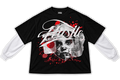 YHGM Hustle graphic t-shirt, heavyweight cotton streetwear tee, photo 1