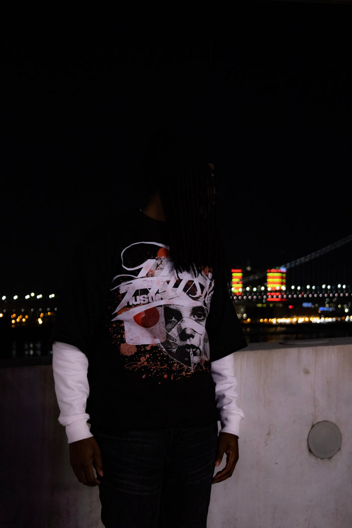 YHGM Hustle graphic t-shirt, heavyweight cotton streetwear tee, photo 6