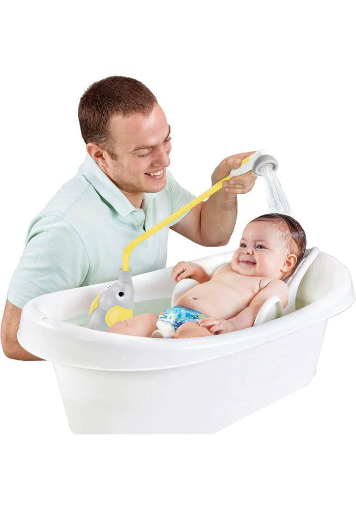 Yookidoo Baby Bath Shower Head - Elephant Water Pump with Trunk Spout Rinser.